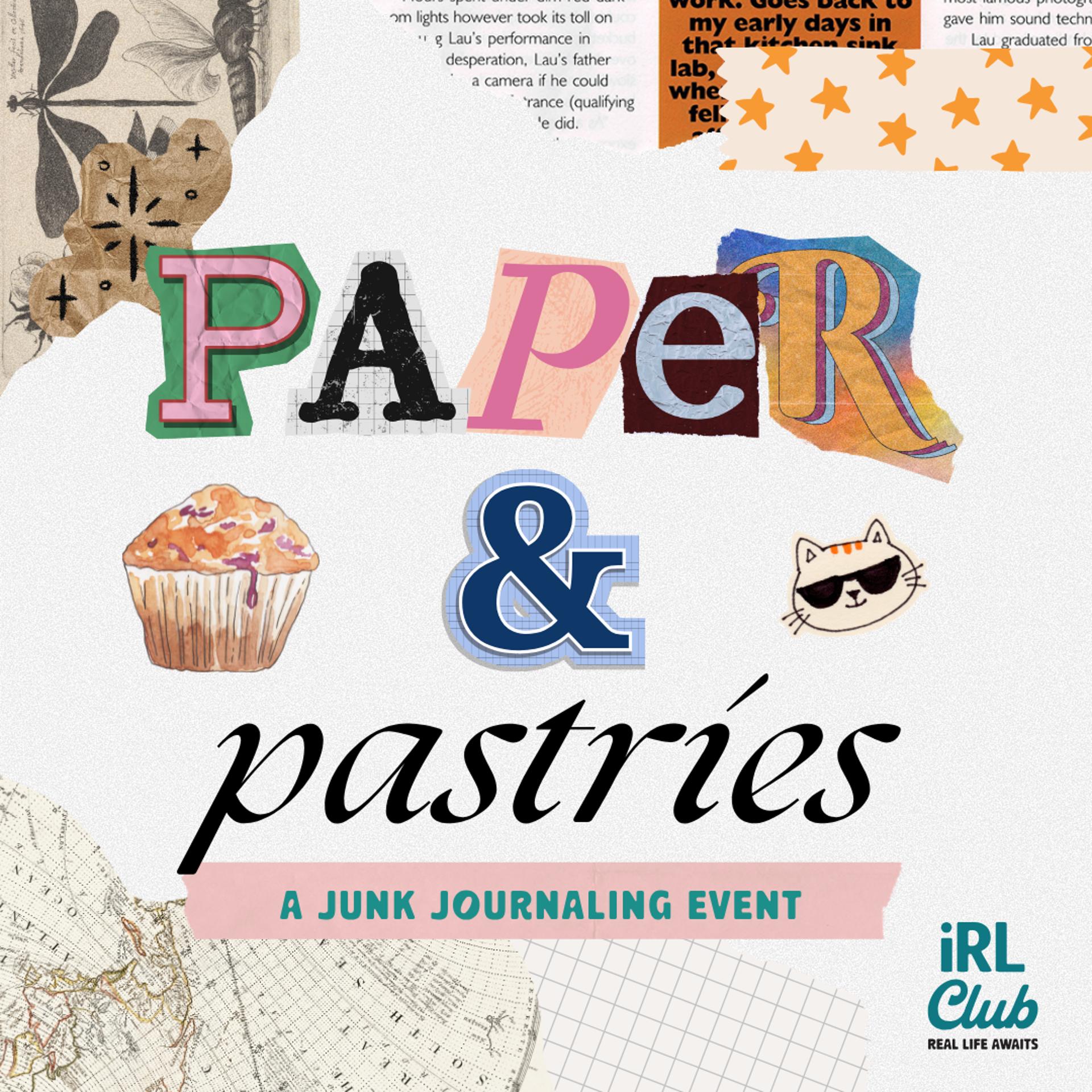 Event image for ✂️ Paper & Pastries: A Junk Journaling Social